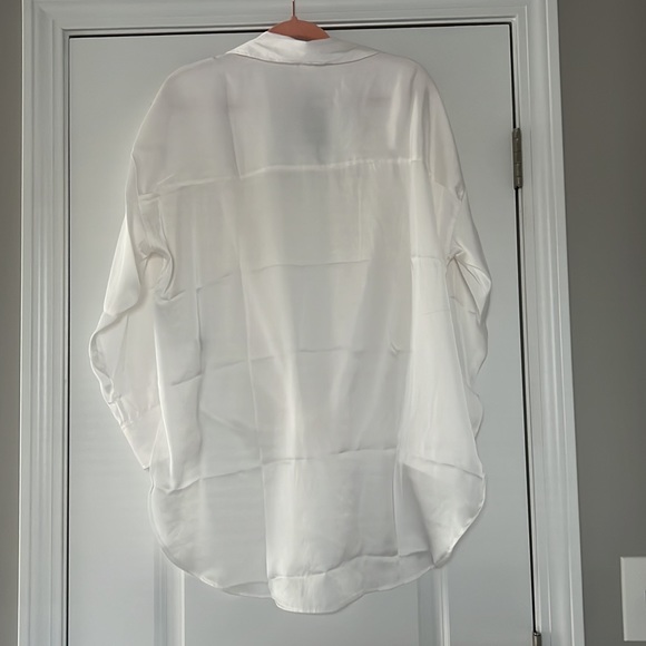 H&M White Long-sleeved Button-down Shirt - Picture 6 of 7